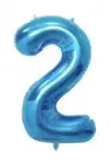 Folio balloon 100cm Number 2 Glossy Blue
