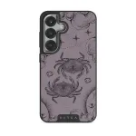 Cancer - Samsung Galaxy S25 Plus Case, Elite Dark (Magnetic) / Silver / Purple