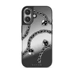Cold Heart - iPhone 16 Case, Elite Mirror Dark (MagSafe) / Silver