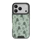 Leo - iPhone 17 Pro Case, Elite Dark (MagSafe) / Silver / Turquoise
