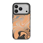 High Vibrations - Color Swirl iPhone 17 Pro Case, Elite Mirror Dark (MagSafe) / Silver