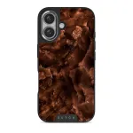 Toasted Chestnut - Brown iPhone 16 Case, Elite Dark (MagSafe) / Silver