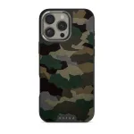 Tropical Green Camo - iPhone 16 Pro Case, Elite Dark (MagSafe) / Silver