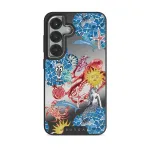 Aegean Affair - Samsung Galaxy S25 Plus Case, Elite Mirror Dark (Magnetic) / Silver