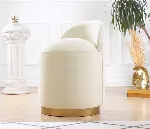 Pouf Hanah Home Dover, kreemjas, 50 x 45 x 70
