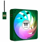 "120mm Thermaltake CT120 EX ARGB Sync PC Cooling Fan Racing Green 3 Pack"