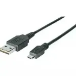 "USB 2.0 A-B Micro 3.0m kaabel schwarz"