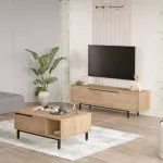 Elutoa m&ouml;&ouml;blikomplekt, Hanah Home, ON19-S, tamm, 160 x 45 x 35,5