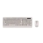 Green Wireless Keyboard and Mouse Nano Recever Creame