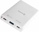 Travel Charger Notebooks and MacBook 2xPD3.0 / QC3.0 60W White