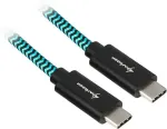 Cable USB 3.1 C-C black/blue 0.5m