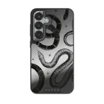 Poison - Samsung Galaxy S25 Plus Case, Elite Mirror Dark (Magnetic) / Silver