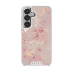 Golden Coral - Pink Samsung Galaxy S25 Plus Case, Elite Light (Magnetic) / Silver