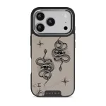 Gemini - iPhone 17 Pro Case, Elite Dark (MagSafe) / Silver / Nude