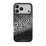 Almond Latte - Cute iPhone 17 Pro Max Case, Elite Mirror Dark (MagSafe) / Silver