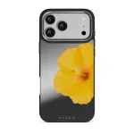 Hibiscus - iPhone 17 Pro Max Case, Elite Mirror Dark (MagSafe) / Silver