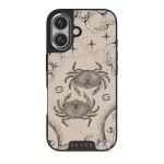 Cancer - iPhone 16 Plus Case, Elite Dark (MagSafe) / Silver / Nude