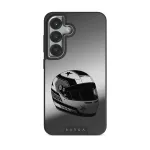 Pit Stop - Samsung Galaxy S25 Plus Case, Elite Mirror Dark (Magnetic) / Silver