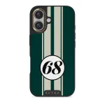 Classic Racing - iPhone 16 Plus Case, Elite Dark (MagSafe) / Gold