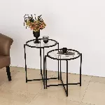 K&uuml;lglaud, Hanah Home, must, 50 x 60 x 50, cm