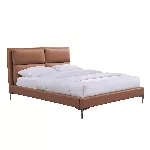 Voodi LENA madratsiga HARMONY DELUX 160x200cm, konjakipruun