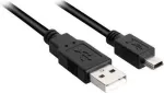 "USB 2.0 A-B minikaabel 0.5m schwarz"