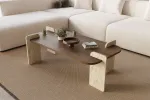 Kohvilaud, Hanah Home, p&auml;hklipuust travertiin, 120 x 35 x 60