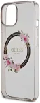 "PC/TPU Flowers Ring Glossy Logo MagSafe Case iPhone 14" Black