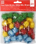 Karvapallid College 20mm 30tk Glitter assortii