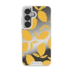 Lemon Tart - Samsung Galaxy S25 Case, Elite Mirror Light (Magnetic) / Silver