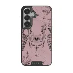 Aquarius - Samsung Galaxy S25 Case, Elite Dark (Magnetic) / Silver / Pink