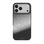Wild Terrain - Minimalist iPhone 17 Pro Max Case, Elite Mirror Dark (MagSafe) / Silver