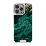 Emerald Pool - Elegant iPhone 16 Pro Case, Elite Light (MagSafe) / Silver