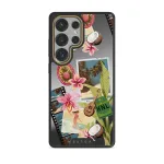 Honolulu - Samsung Galaxy S25 Ultra Case, Elite Mirror Dark (Magnetic) / Gold