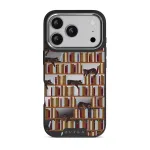 Ex Libris - iPhone 17 Pro Case, Elite Mirror Dark (MagSafe) / Silver