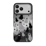 Spooky - iPhone 17 Pro Max Case, Elite Mirror Dark (MagSafe) / Silver