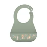 Little Dutch Bib silicone &acute;Safari Friends&acute;