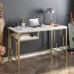 &Otilde;ppelaud, Hanah Home, kuldne Valge, 120 x 75 x 60, cm
