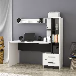 &Otilde;ppelaud, Hanah Home, valge Must, 120 x 74 x 60, cm