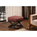 Pouf Hanah Home Krupa, Claret Red, 46 x 44 x 46