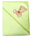 Bathing cover - 217 - TERRY - HAFT -TEDDY BEAR - size 100x100 - GREEN