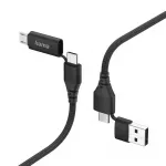 Hama kaabel 00201537 / 4in1 USB-A Micro-B USB-C must