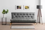 3-kohaline diivanvoodi, Hanah Home, Saki , helehall, 185 x 82 x 120