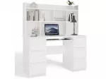 KUBA Desk Set + Extension Piece, White
