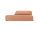 Velvet Left Modular Sofa, "Siena", 2 Seats, 181x93x69 Made in Europe