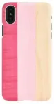 "SmartPhone Back Case iPhone X/XS" Pink Pie White