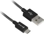 Cable USB 2.0 A-B black/grey 0.5m