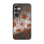 Ipanema - Samsung Galaxy S25 Case, Elite Mirror Dark (Magnetic) / Silver
