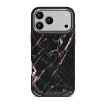 Rose Gold Marble - iPhone 17 Pro Max Case, Elite Dark (MagSafe) / Silver