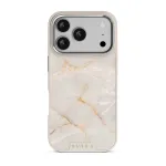 Vanilla Sand - Marble iPhone 17 Pro Case, Elite Light (MagSafe) / Silver